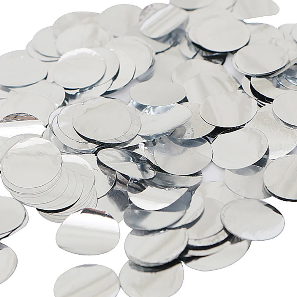 Silver Новинка 10 г конфетти круглые ткани вечерние свадебные метания круглая бумага декор стола 1,5 см - Цвет: Silver