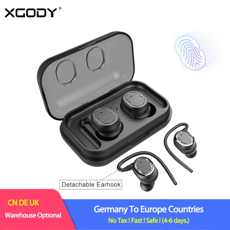 XGODY TWS 8 беспроводные наушники Bluetooth 5 0 в ухо HiFi стерео Бас шумоподавление