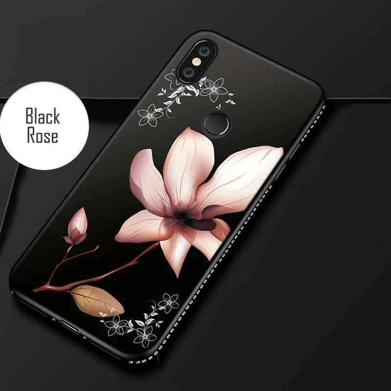 Мягкий чехол из ТПУ с бриллиантами для Xiaomi Mi 5X A1 6X 8 SE Redmi 4X 5A 5 Plus 6 6A Note 64 ГБ 32 задняя