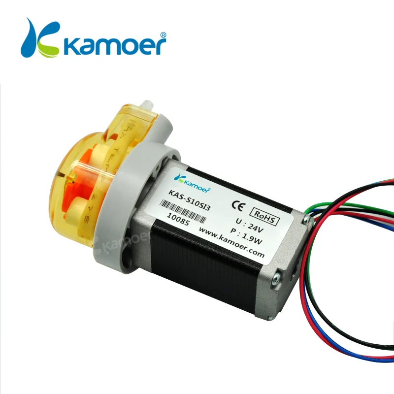 Kamoer 12 V/24 V KAS маленький Перистальтический дозирующий водяной насос с шаговым двигателем, силиконовая/BPT трубка