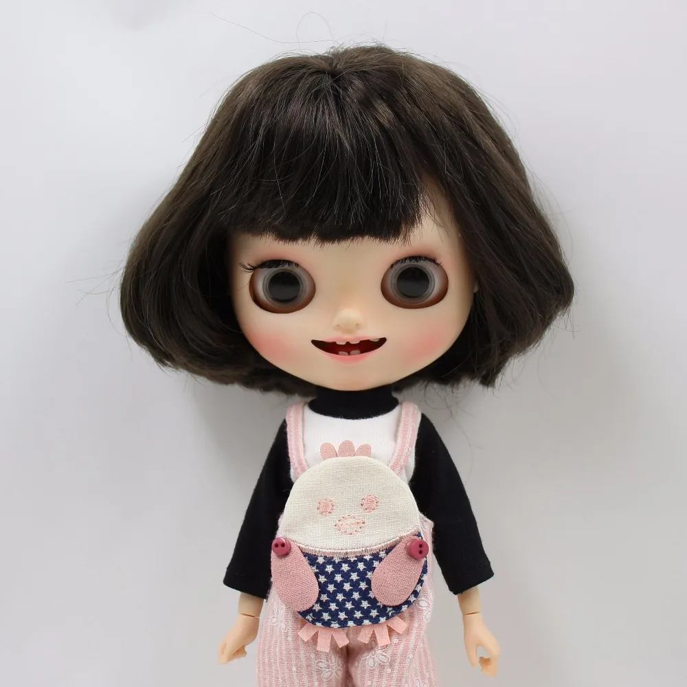 Одежда для куклы ICY DBS Blyth розовый комбинезон с черными рукавами рубашка