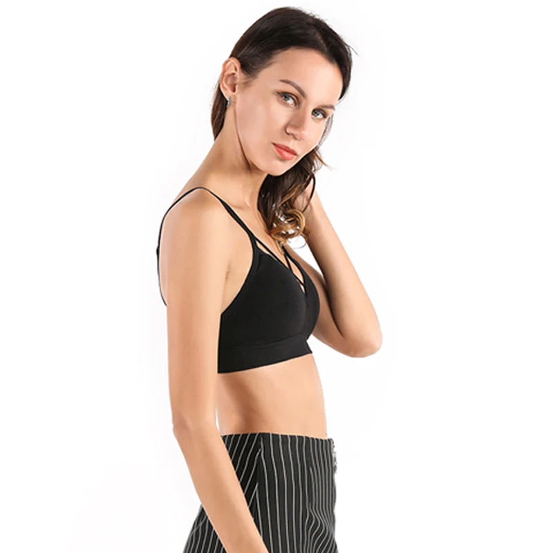 Бюстгальтер женский мягкий тонкий бесшовный Бралетт без косточек с открытой