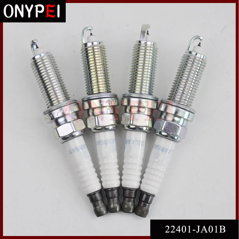 4 шт./лот двойная иридиевая Свеча зажигания 22401-JA01B DILKAR6A11 для Nissan Altima Rogue Sentra 22401JA01B 22401 JA01B