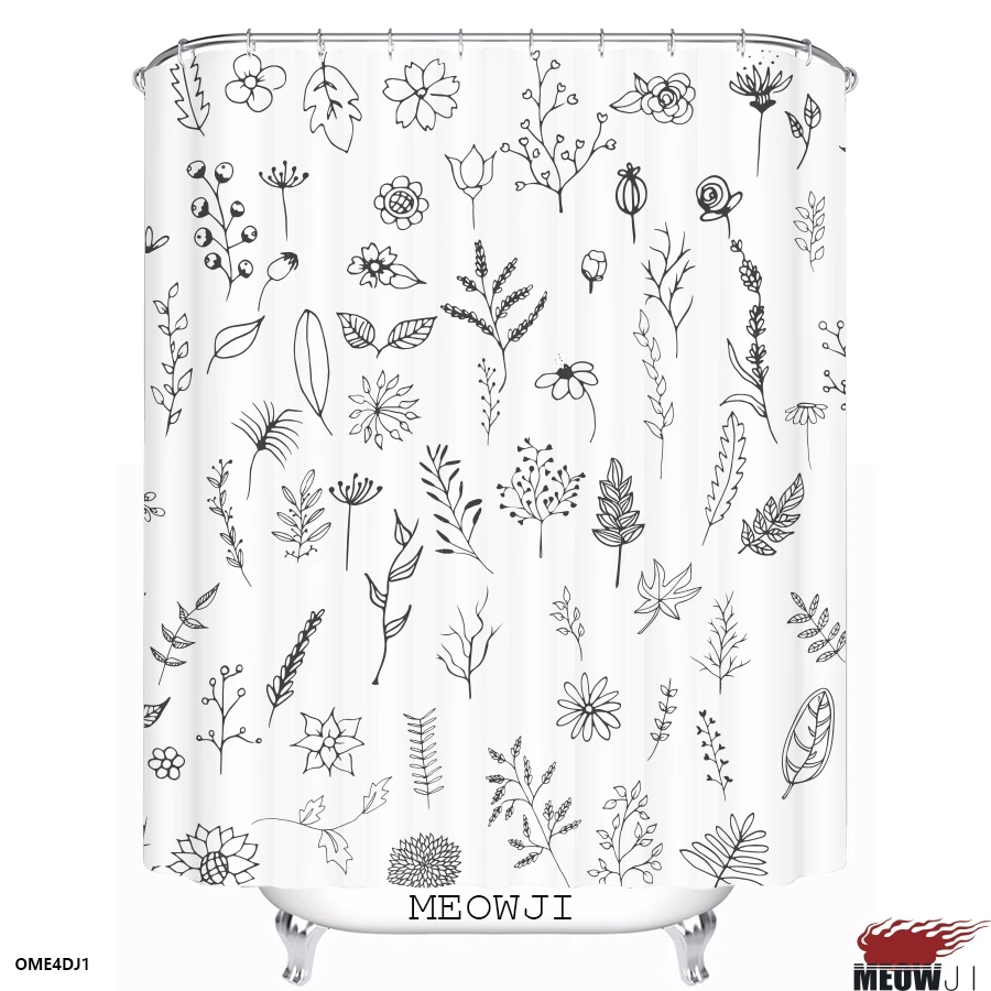 Свежий цветочный узор пышные растения Страна Чудес пользовательские занавески