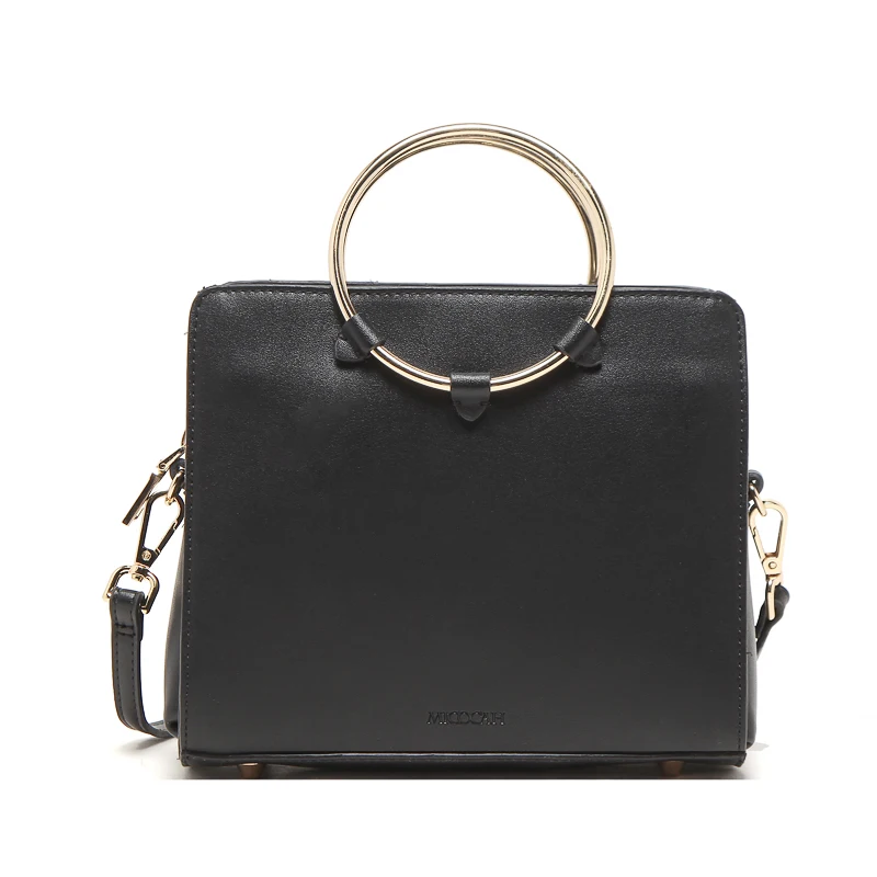 MICOCAH металлическая цирковая ручка женская сумка из искусственной кожи через