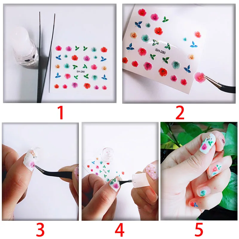 Glaryyears 4 шт./компл. светится в темноте Nail Art наклейки на ногти SN Красота ногтей Маникюр Инструмент Кот улыбка для детей Для женщин