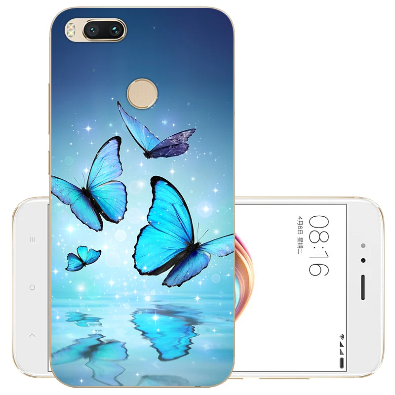 Чехол для Xiaomi Mi A1 чехол телефона из ТПУ Мягкая силиконовая задняя крышка Mi5X