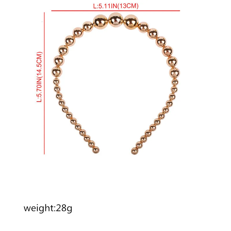 Full Plastic Beads Hairbands for Women Bohemian Romantic Dancing Headwear Trendy Hair Accessories FG011 |