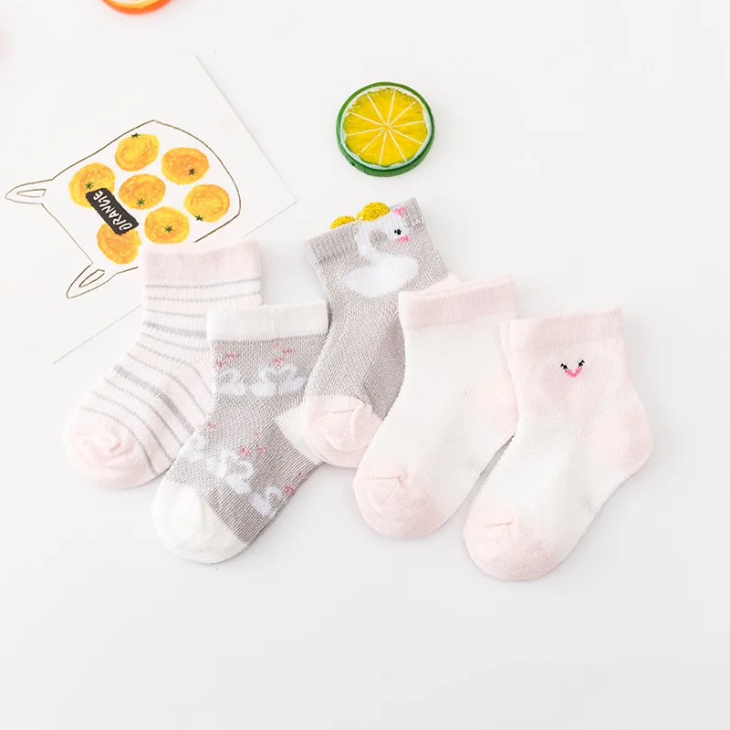 SLKMSWMDJ spring and summer new children's socks breathable mesh cotton cartoon boys girls baby newborn for 0-5 years old |