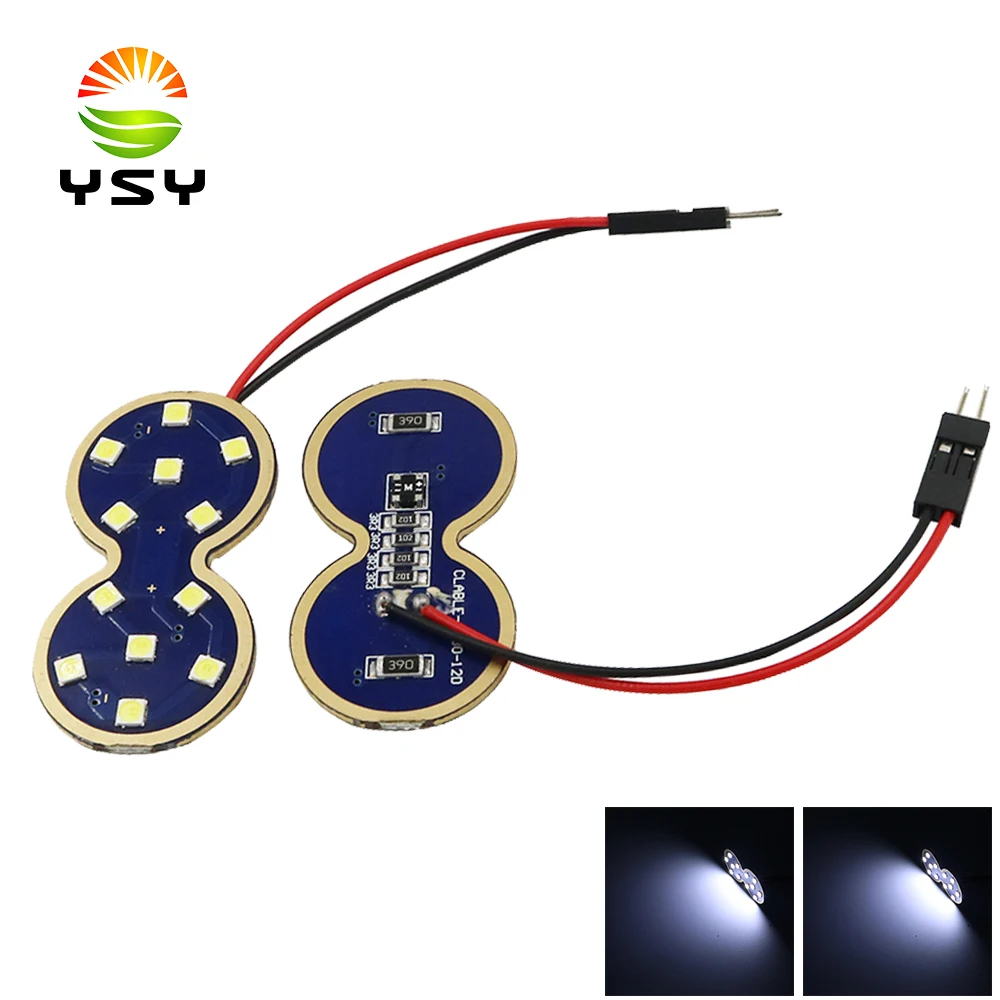 YSY 4 шт. Canbus безошибочный C5W C10W 3030 12smd светодиодный панельный светильник высокого
