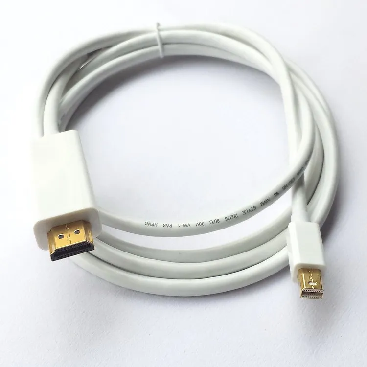 1 м-5 м Премиум Mini DP DisplayPort Thunderbolt штекер-HDMI штекер кабель адаптер | Компьютеры и