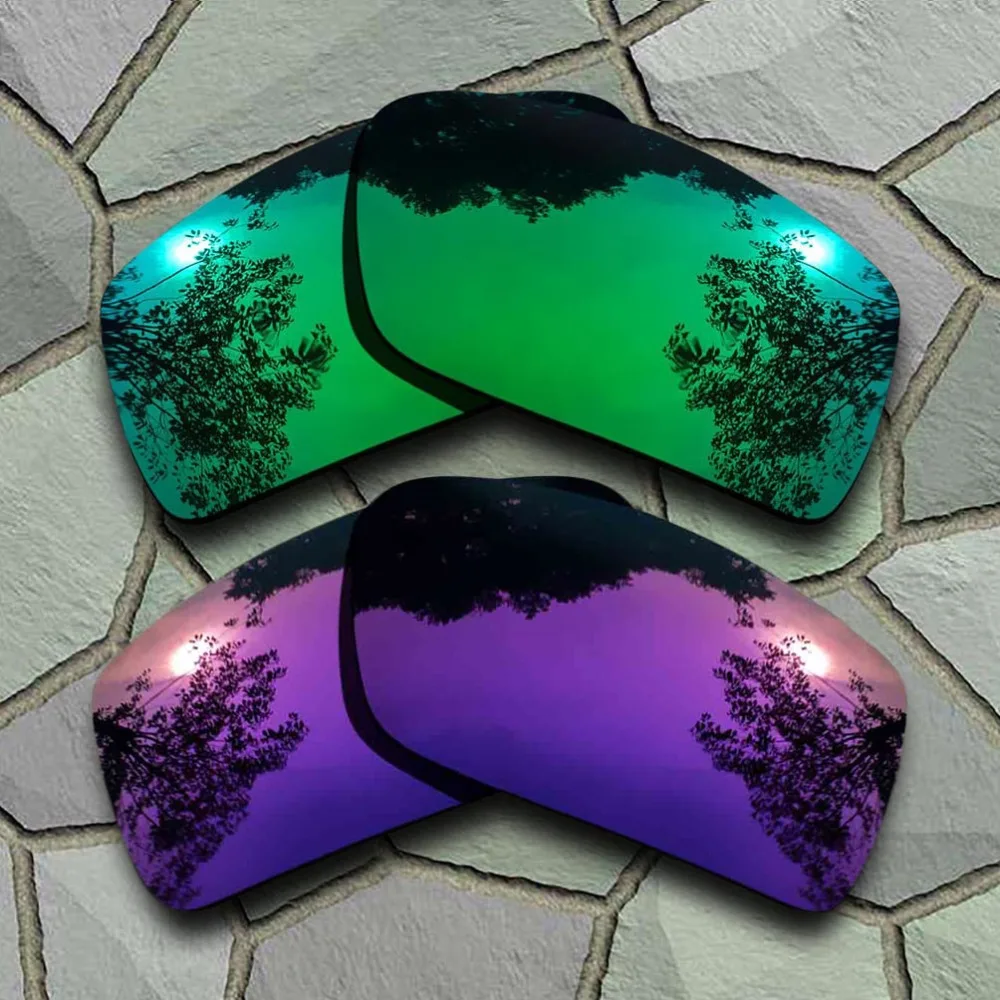 

Jade Green&Purple Sunglasses Polarized Replacement Lenses for Oakley Gascan