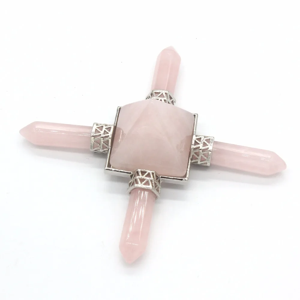 YJXP 4-точечная пирамида натуральный аметист генератор энергии подлинный обсидиан