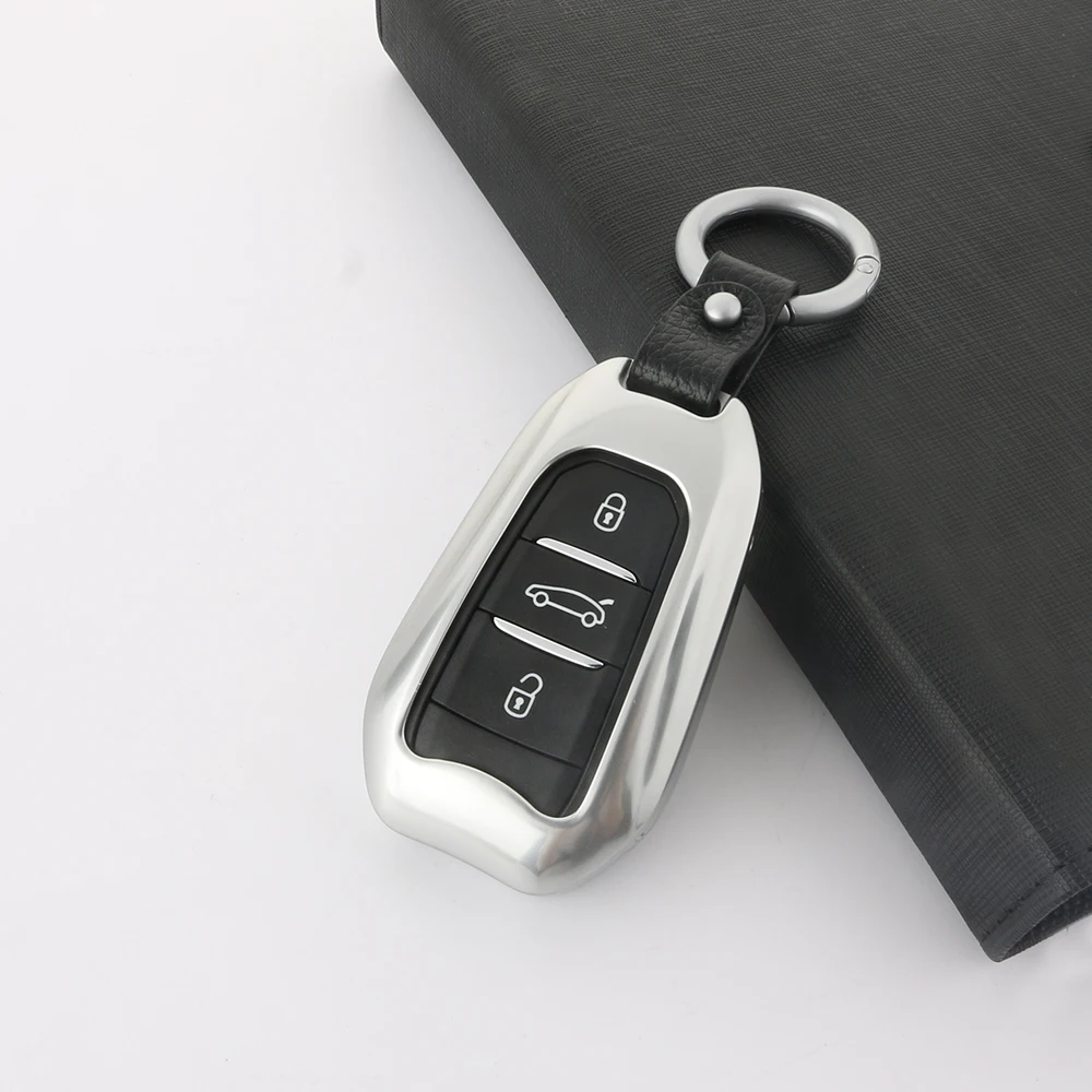 3 Пуговицы интеллектуальный ключ Оболочки крышка подходит для Peugeot 308 508 2008 3008