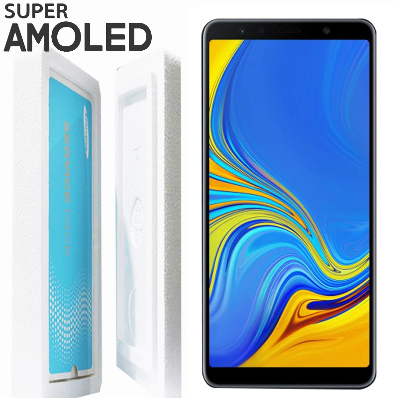 Оригинальный класс AAA 6 0 ''Супер AMOLED LCD для SAMSUNG Galaxy A7 2018 дисплей SM-A750F A750F A750