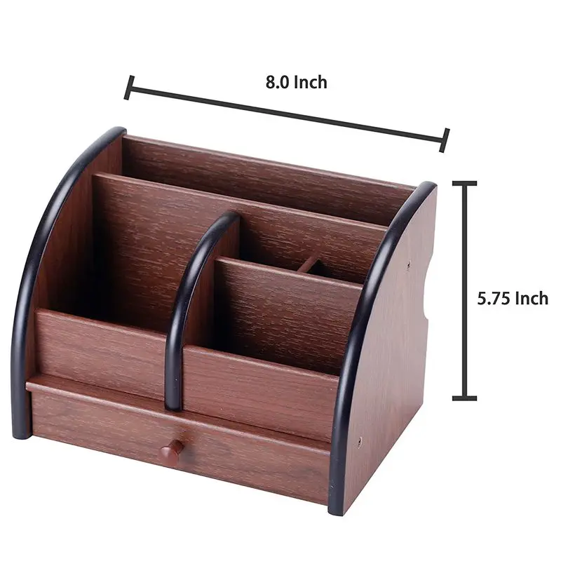 5 отсек роскошный коричневый деревянный офисный Настольный