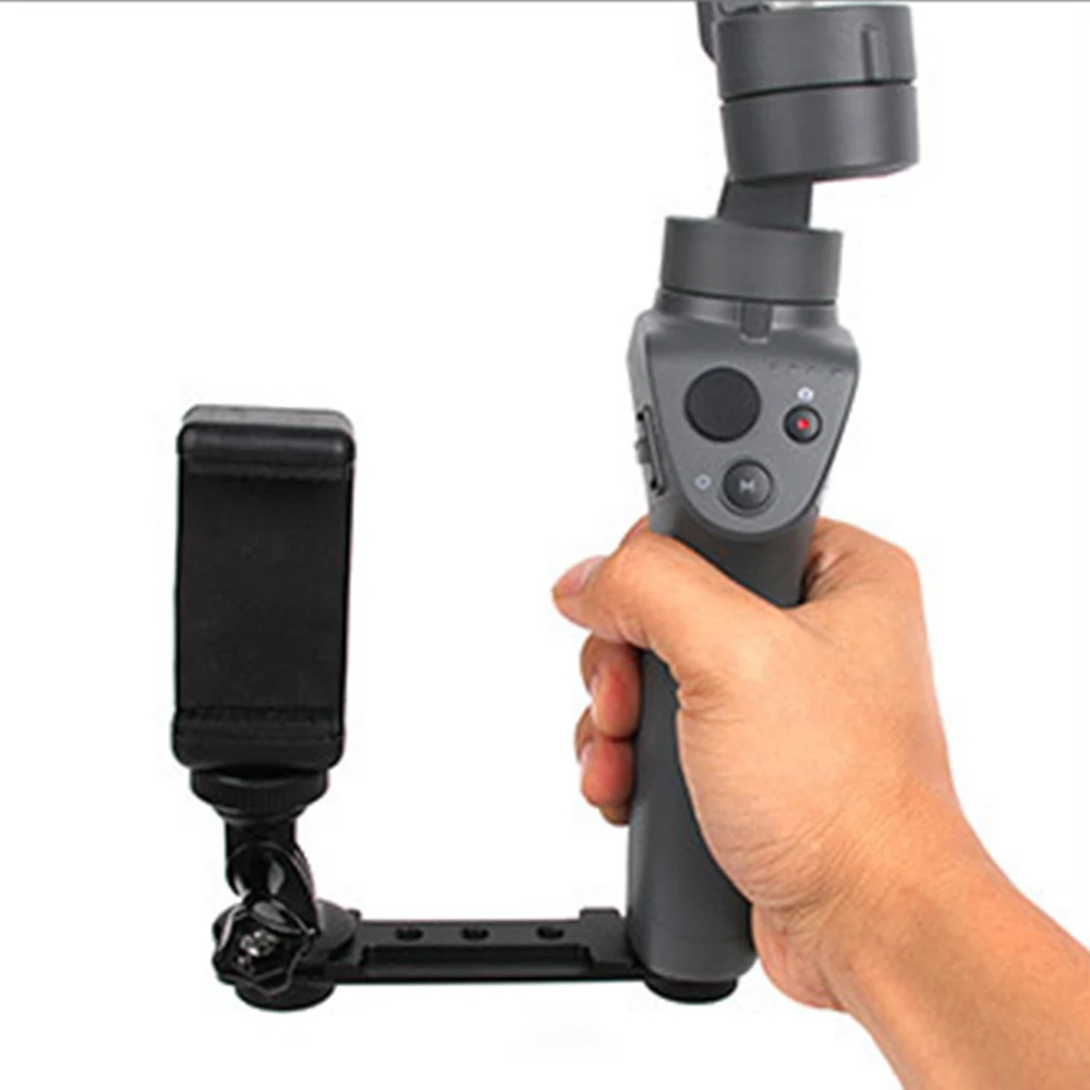 Ручной карданный стабилизатор держатель штатива L кронштейн для DJI GoPro OSMO Mobile 2 Smooth