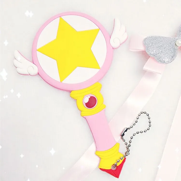 Маленькое карманное зеркало Sakura Stars волшебное для макияжа|pocket mirror|makeup mirrorsmall pocket