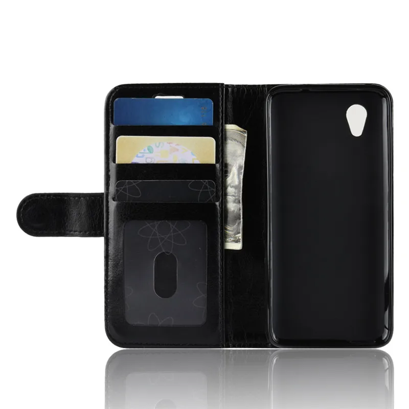 Чехол для Alcatel 1 Роскошный кожаный флип-кошелек чехол телефона Alcatel1 5033D 5033 5033A 5033Y