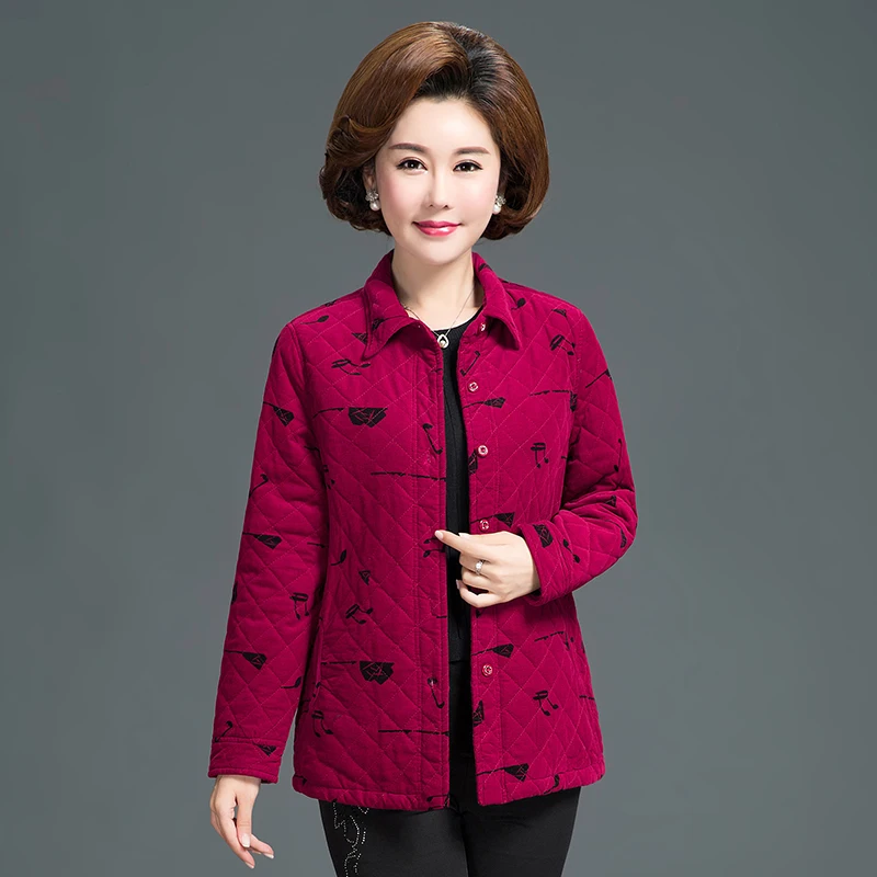 

2019 Winter Autumn Women Cotton New Slim Coat Cotton Padded Jacket All-Match Parkas Cotton Padded Jacket Female Outwear