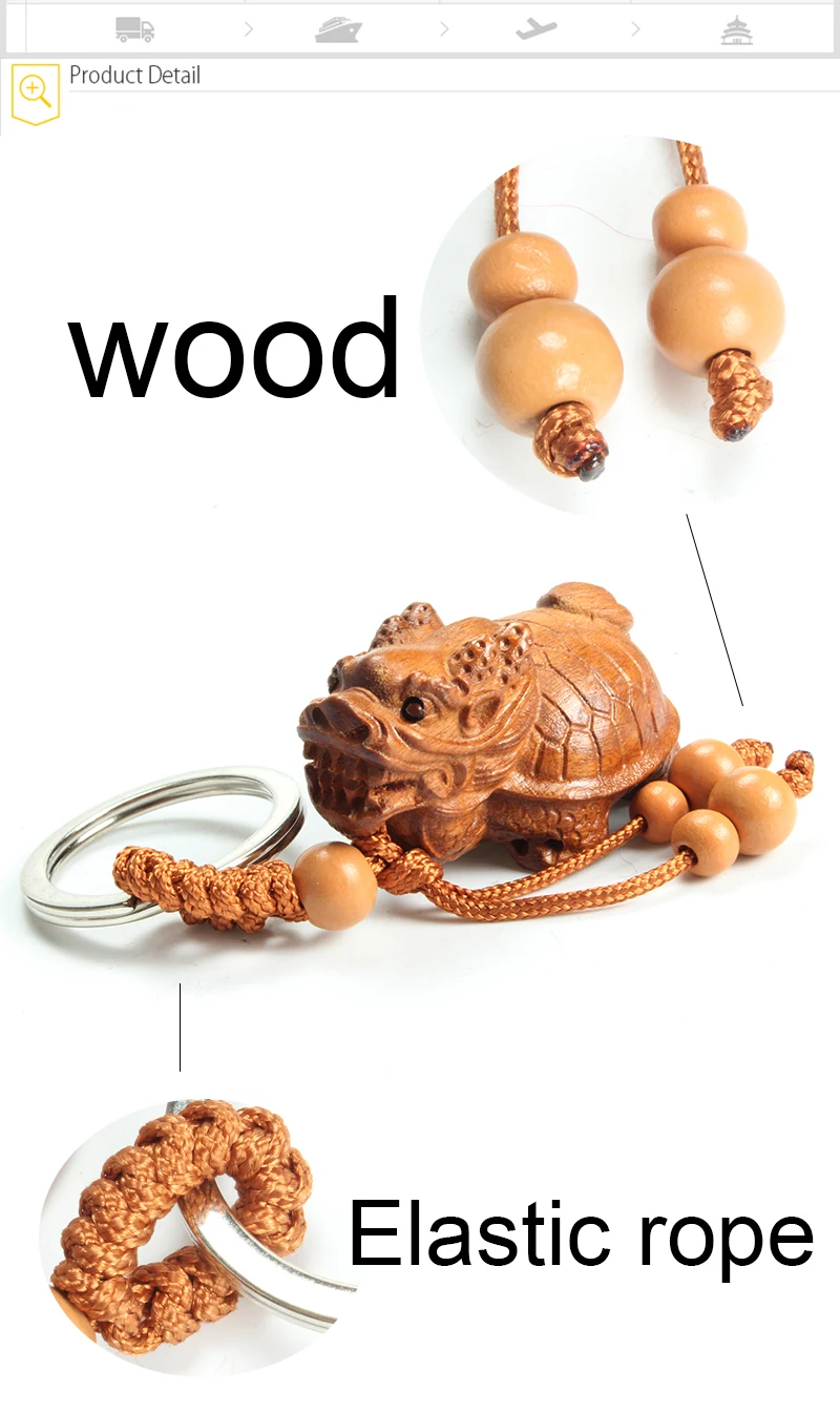 Китайское традиционное черное дерево ручная резьба Китай мифическое создание дракон черепаха автомобиль брелок Амулет подвеска сумка