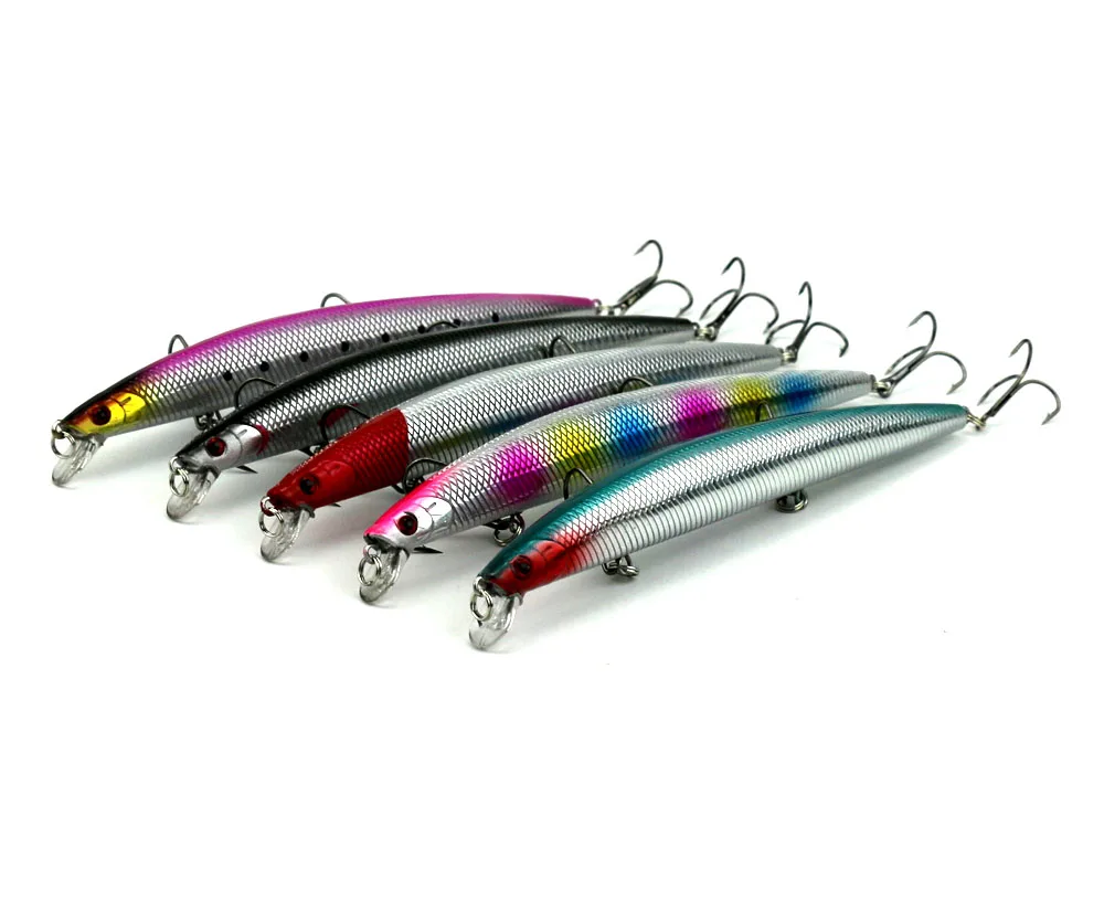 Новая искусственная жесткая приманка для рыбной ловли 5 шт. 18 см 26 г окуня сома