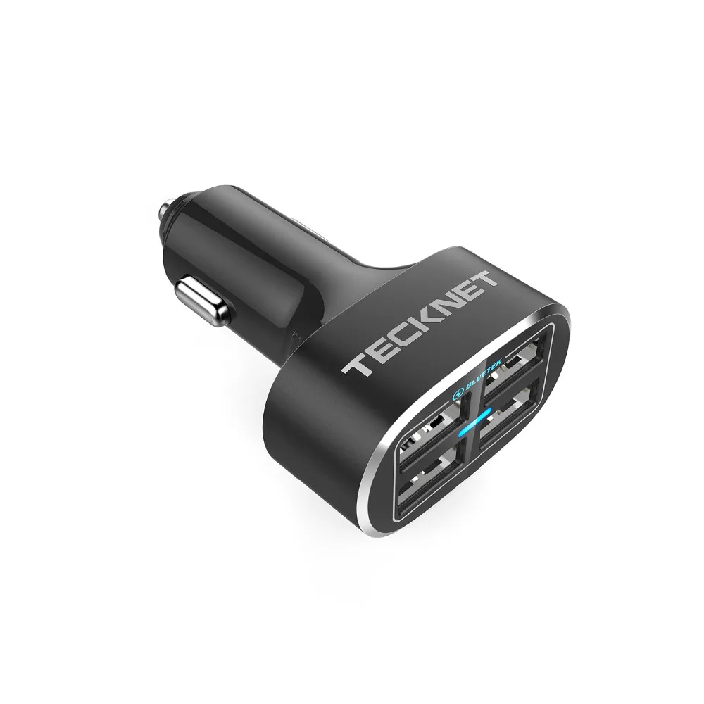 TeckNet USB Автомобильное зарядное устройство 9.6A/48 Вт 4 порта USB Автомобильное зарядное устройство с технологией Smart Charge зарядное устройство для мобильного телефона для iPhone samsung LG