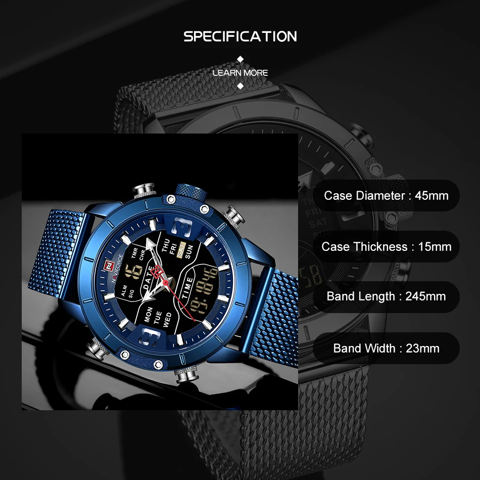 Naviforce Топ Brends мужские спортивные часы Роскошные наручные часы для мужчин s zegarek jam tangan anti air pria relogio masculino
