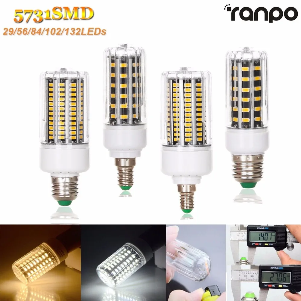 Светодиодный Светодиодная лампа Кукуруза лампы E27 E14 10W 18W 25W 30W 36W 5731 5730 SMD ярко