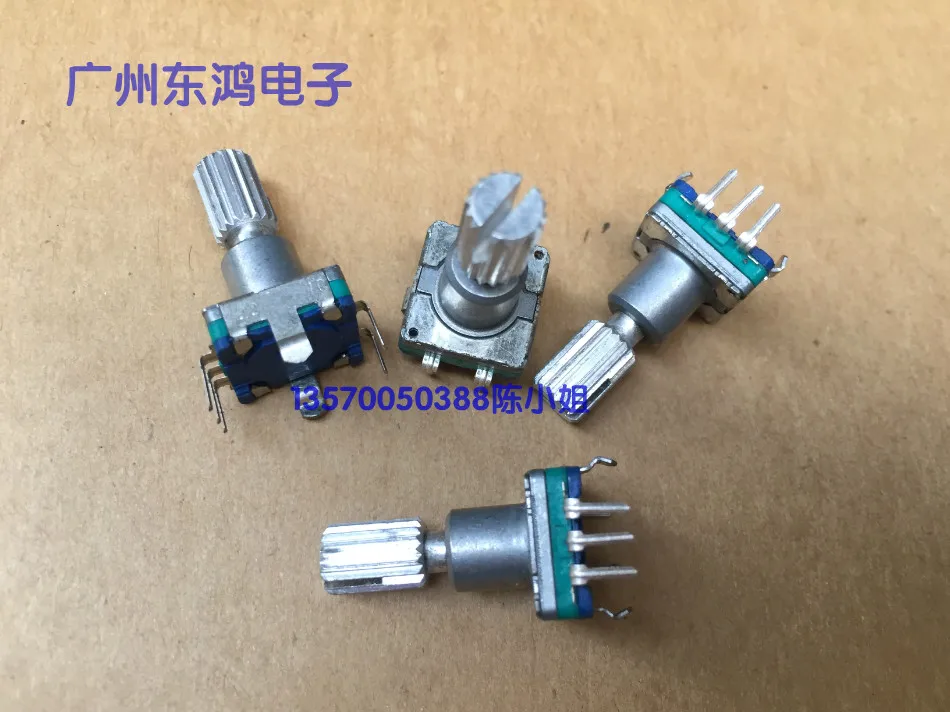 2PCS/LOT ALPS Alps EC11 encoder with switch 30 positioning number 15 pulse spot saw tooth shaft length 18MM | Обустройство дома