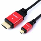 Кабель micro hdmi в HDMI, кабель с Ethernet для сотовых телефонов win8, 4k, x 2k, в металлическом корпусе, 3 фута, 1 м, 1,5 м, 2 м, 3 м, v1.4