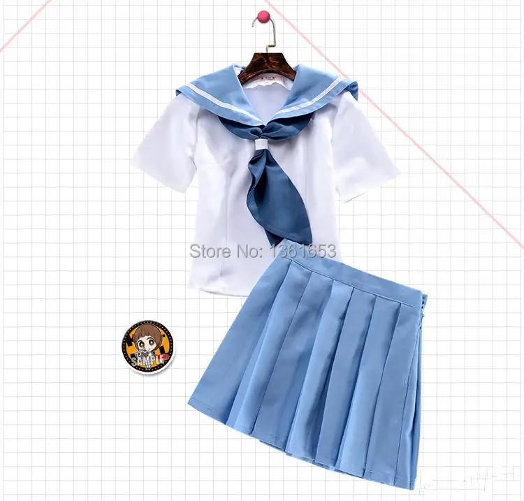 

Костюм для косплея из аниме «Kill la Kill Mako Mankanshoku», костюм (топ + юбка), школьная форма, летнее женское короткое платье для девушек