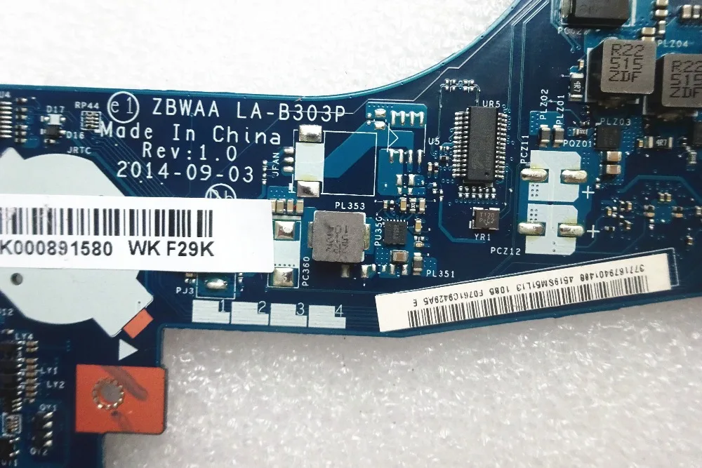 C55 C50 материнская плата LA-B303P для Toshiba Satellite C55-B5202 C55 C50 C50-B C55-B материнская плата для ноутбука с ЦП протестирована работа