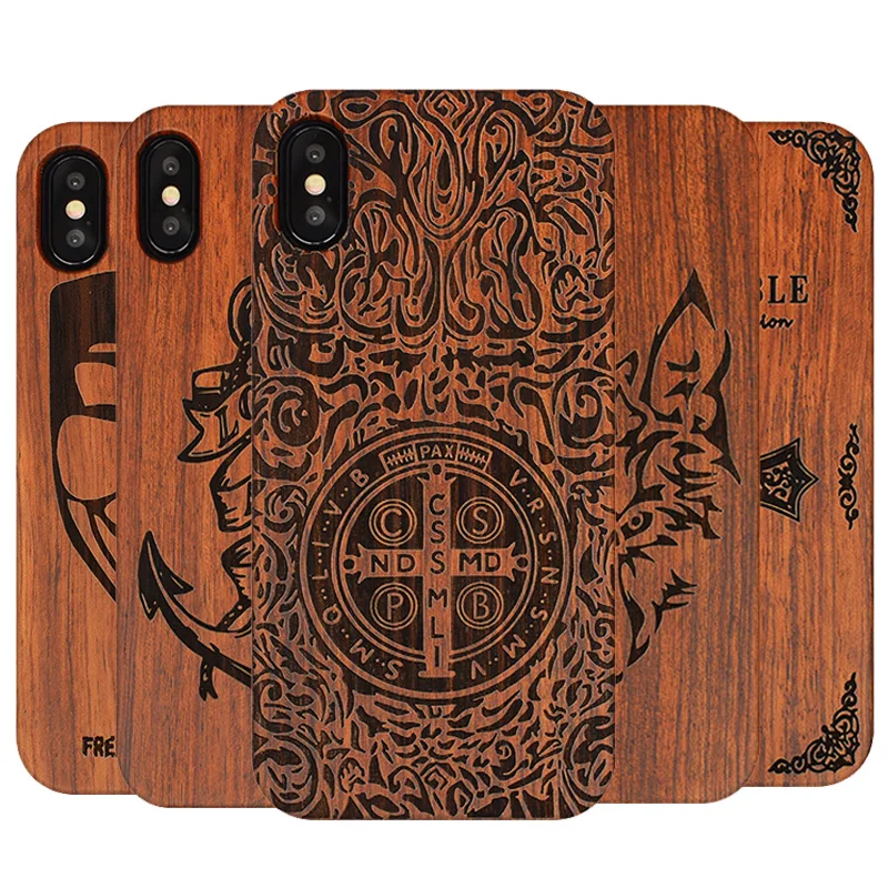 2019 новый роскошный резной деревянный чехол для телефона Apple iPhone X XS Max XR 5 5S SE 6 6plus 6S 7