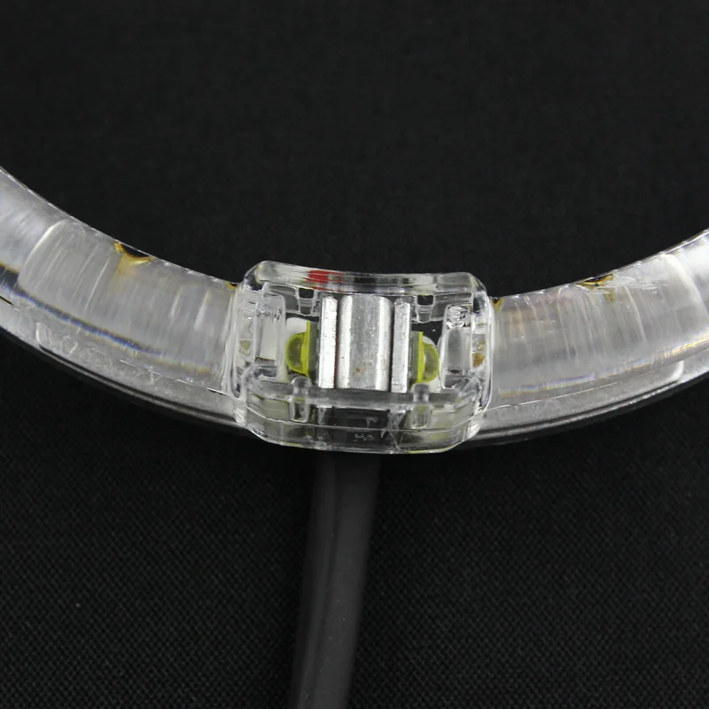 FSYLX 80 мм 100 направляющий светильник светодиодный Halo Ring DRL головной для мотоцикла