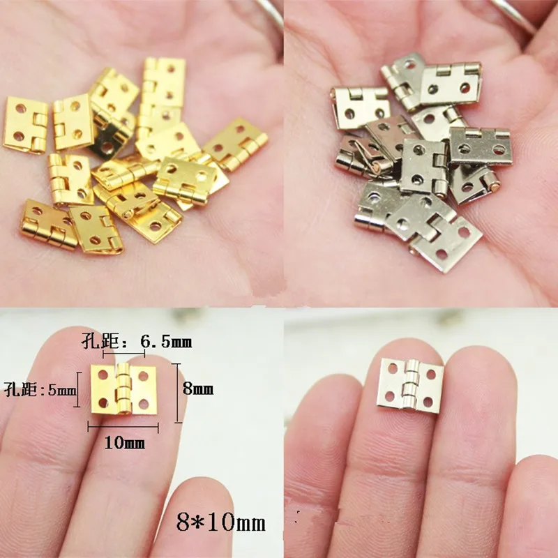 10 шт. маленькие петли из чистой меди х8 мм|hinge hinge|cabinet hingeshinge golds |