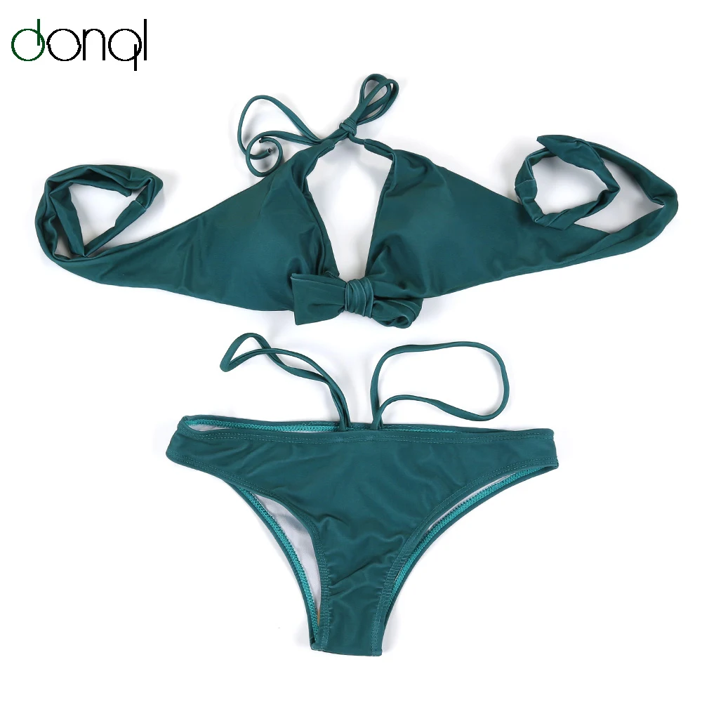 Donql 2017 пикантные пляжные Купальные костюмы Для женщин купальный костюм