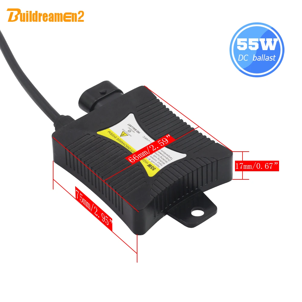 Buildreamen2 55 Вт HID ксеноновый балласт цифровой зажигания 12В для автомобиля комплект H1