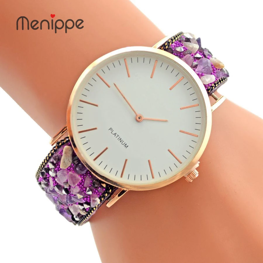 2020 женские часы Топ бренд Роскошные кварцевые камень очарование ремесло