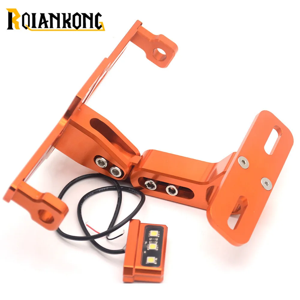 Универсальный CNC Мотоцикл Регулируемый Алюминиевый номерной знак рамка