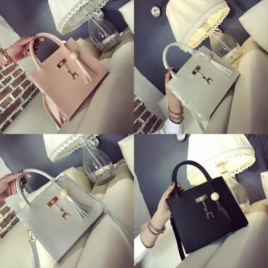 Molave сумка новый высокого качества Модные кожаные олень кисточкой Crossbody Сумочка