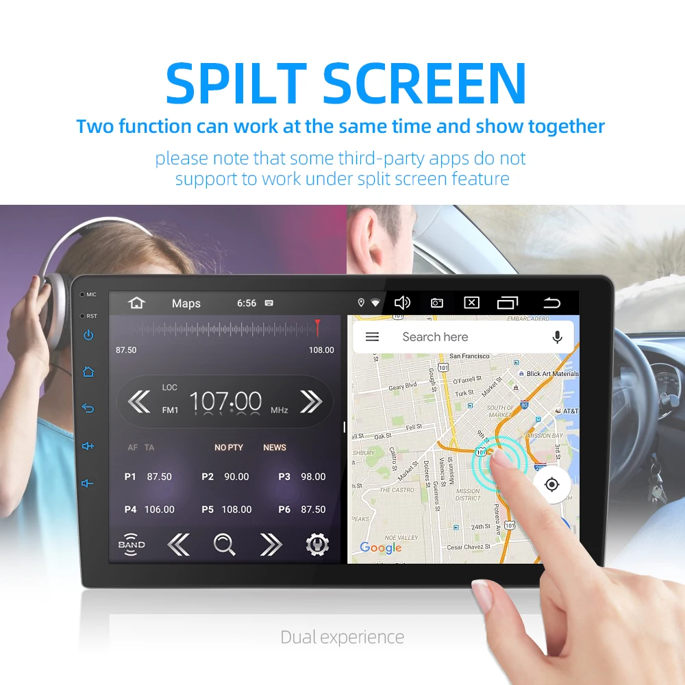 Автомагнитола 2 din 9 дюймов/10 дюймов Android 0 DSP 2.5D IPS экран GPS навигация Wi Fi Bluetooth MP5
