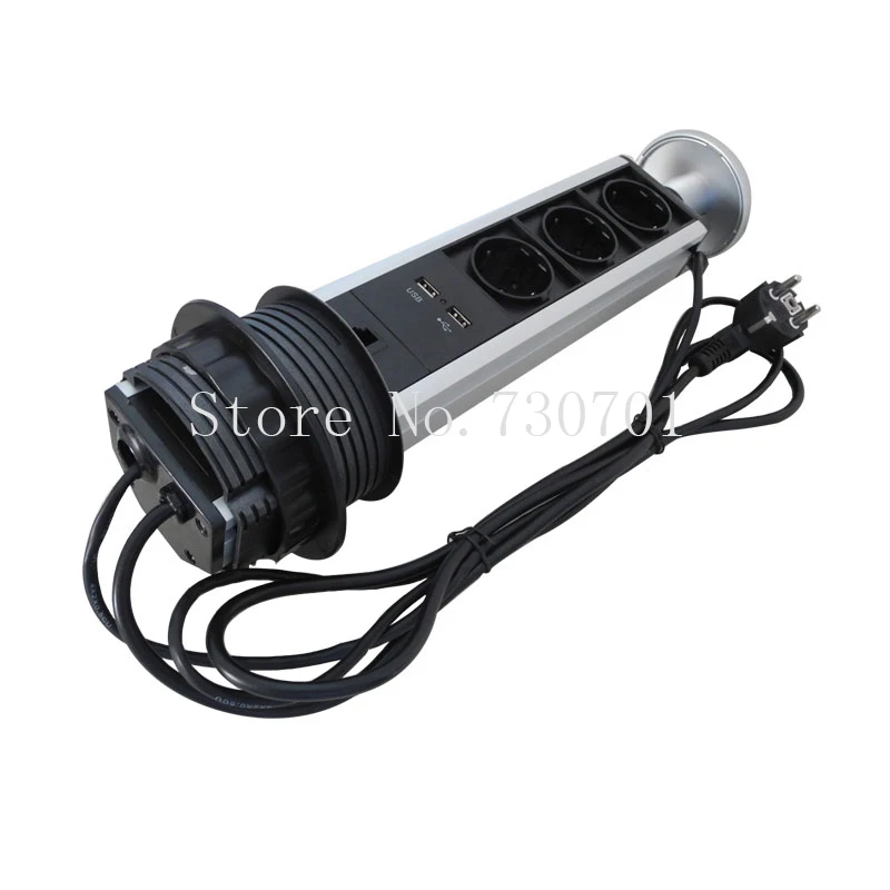 1 * RJ45 2 USB 3 EU растяжимый выход всплывающее гнездо питания для кухни настольная