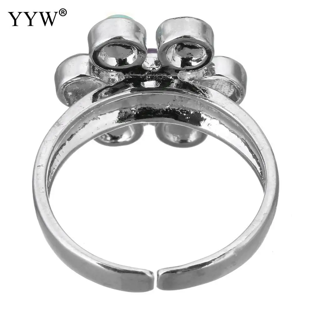 Женское кольцо с кристаллами серебристого цвета|ring jewelry|ring naturalfinger ring |