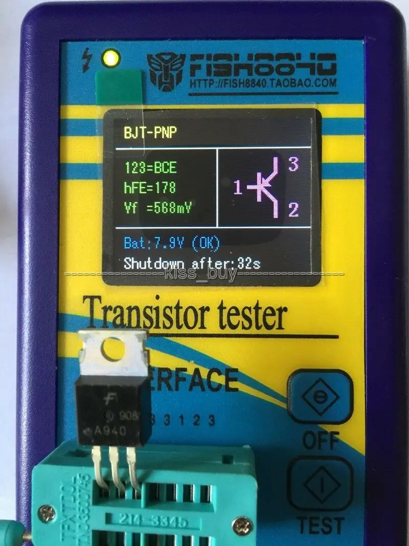 DYKB TFT LCD Транзистор тестер Диод тиристорный емкостной резистор индуктивность MOSFET