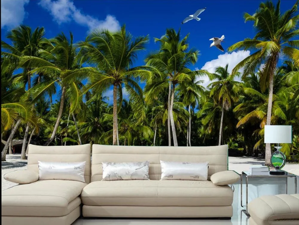 3D обои с изображением пейзажа природы моря современные нетканые для