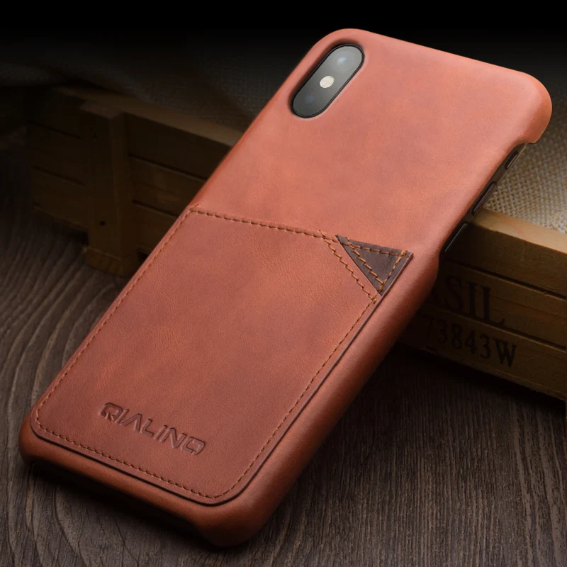 Чехол QIALINO для iphone X Кожаные чехлы 5 8 дюйма из натуральной кожи 10/iX откидной ten/i10