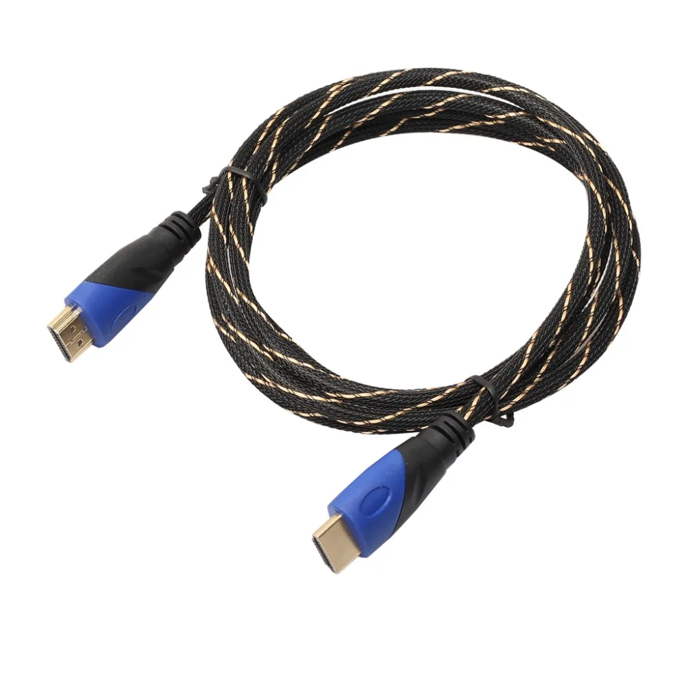 REXLIS нейлоновая оплетка кабеля HDMI 0,5 M 1 м 3 м 5 м 10 M HDMI кабель 1080 P 3D для PS4 Xbox проектор HD ЖК-дисплей Apple ТВ PC ноутбук