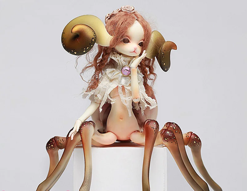 nude BJD Female Elf Spider Wizard SD doll Resin figure model toy gift,not include clothes,shoes,wig and other accessories D2603