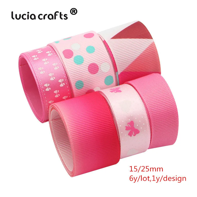 040054288 Style29 6y Lucia crafts 6 ярдов много вариантов печатные корсажные ленты лук Ремесло DIY Швейные материалы ручной работы аксессуары S0309 - Цвет: 040054288 Style29 6y